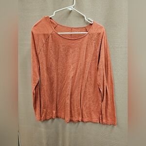 LOFT Terracotta Long Sleeve shirt